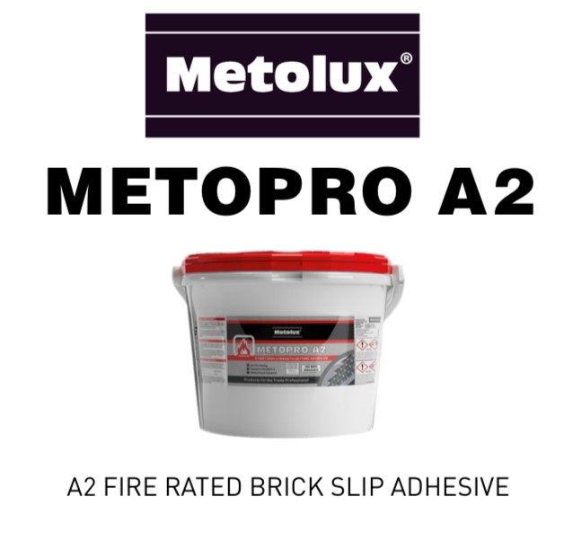 Metopro A2. A2 Fire Rated Brick Slip Adhesive